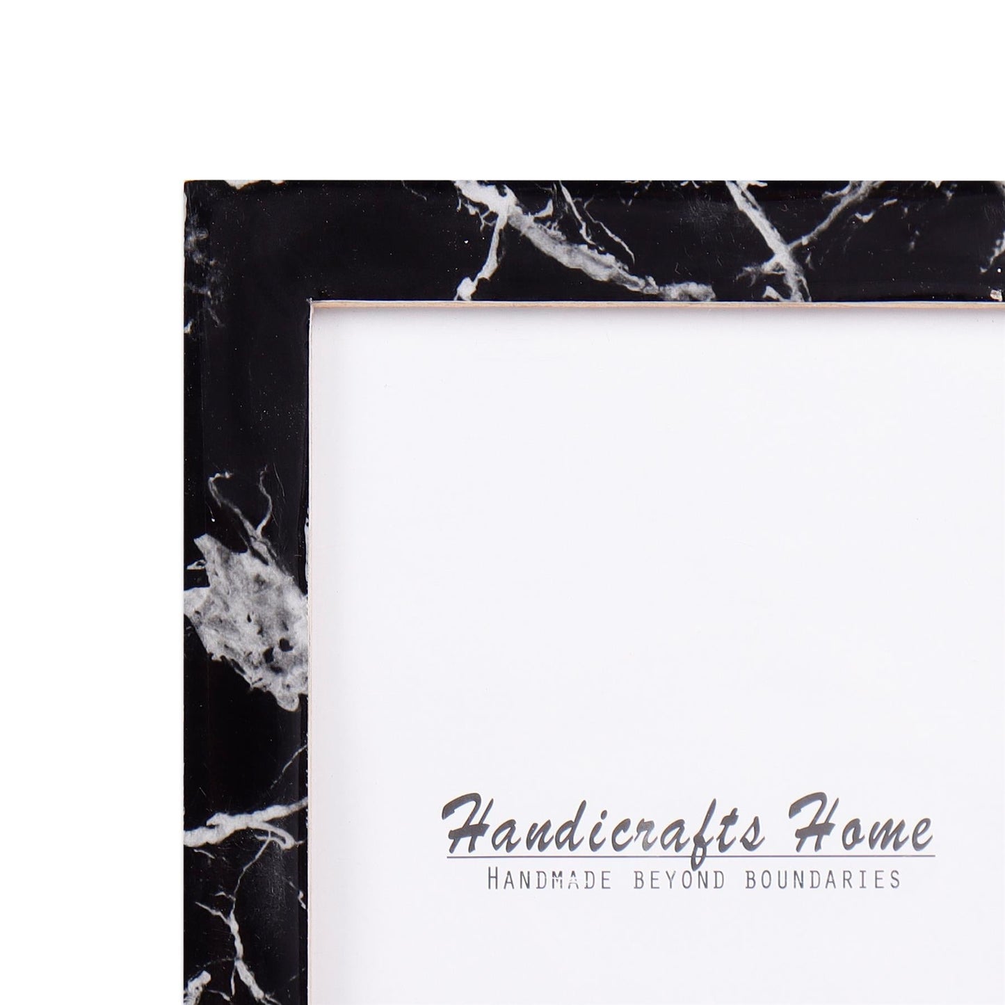 Decorative Picture Photo Frames Rare Earth Marble Black Collection - Size 5x7