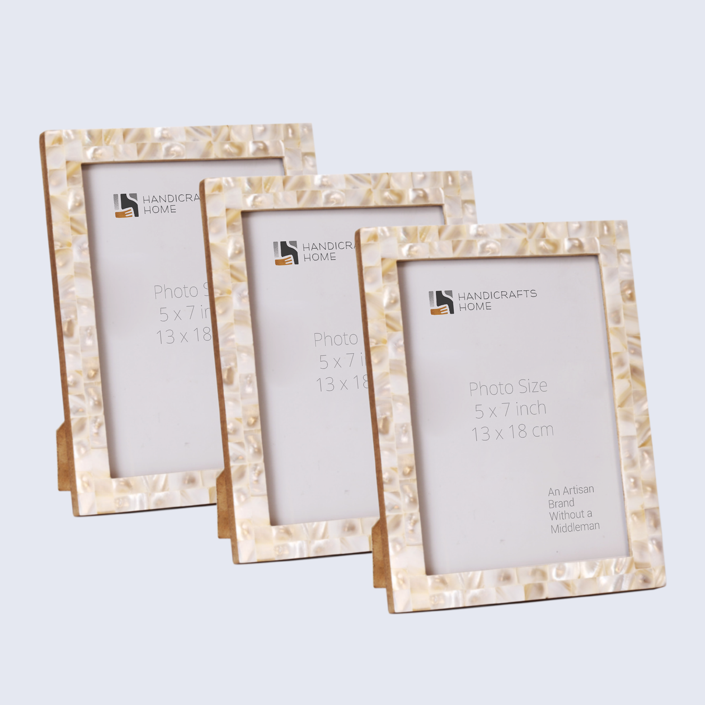 Photo Frames Mother of pearl White 5x7 Inch