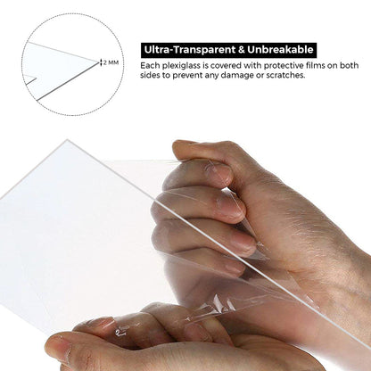 2.0 mm Ultra-Transparent Acrylic Plexiglass Replacement Glass