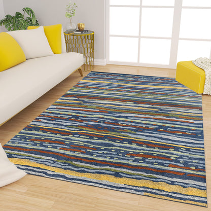 Premium Hand-Tufted Rug Made of 100% Wool  - Spring Coast - 4x6 Feet