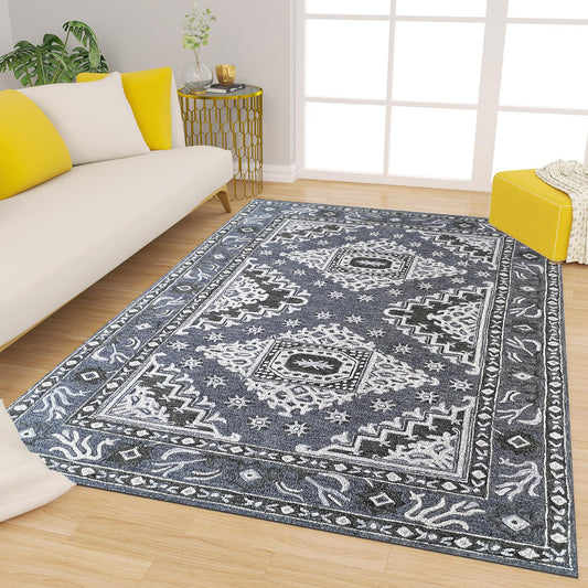 Premium Hand-Tufted Rug Made of 100% Wool  - Wandering Star - 3x5 Feet