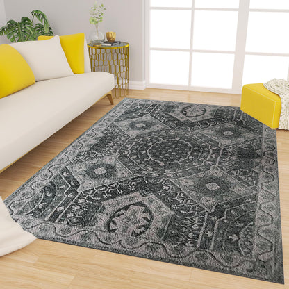 Premium Hand-Tufted Rug Made of 100% Wool  - Castilo - 3x5 Feet