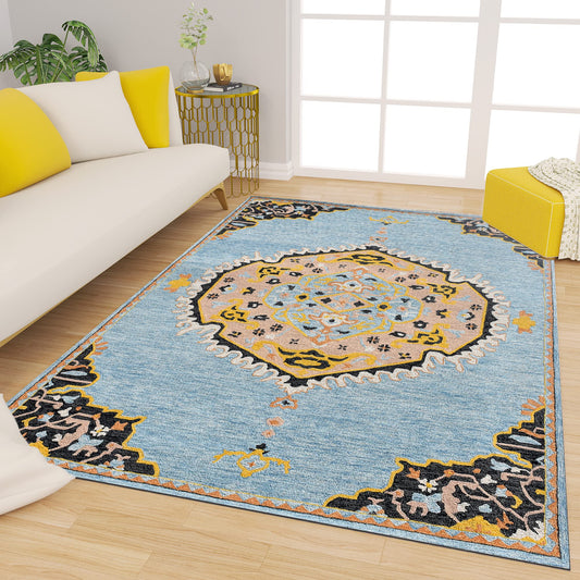 Premium Hand-Tufted Rug Made of 100% Wool  - Shivanka - 6x9 Feet