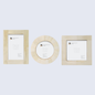 Baby Photo Frames Set of 3 Pieces White (3x4, 3x3, 3x3 Inches)