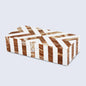 Decorative Box Chevron Brown & White Available in 6 Sizes