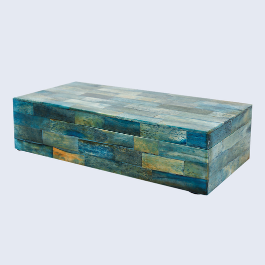 Decorative Box Verdigris 10x4.5x2.5 Inch