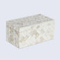 Decorative Box Ivory Braid White Available in 7 Sizes