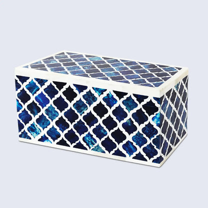 Decorative Box Patisserie Classic Blue & White Available in 7 Sizes