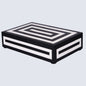 Decorative Box Medley Concentrics Pattern Black & White Available in 8 Sizes