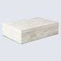 Decorative Box White Bone Inlay Pattern Available in 8 Sizes