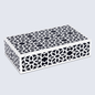 Decorative Boxes Shiraz Black & White 10X6X2.5 Inch