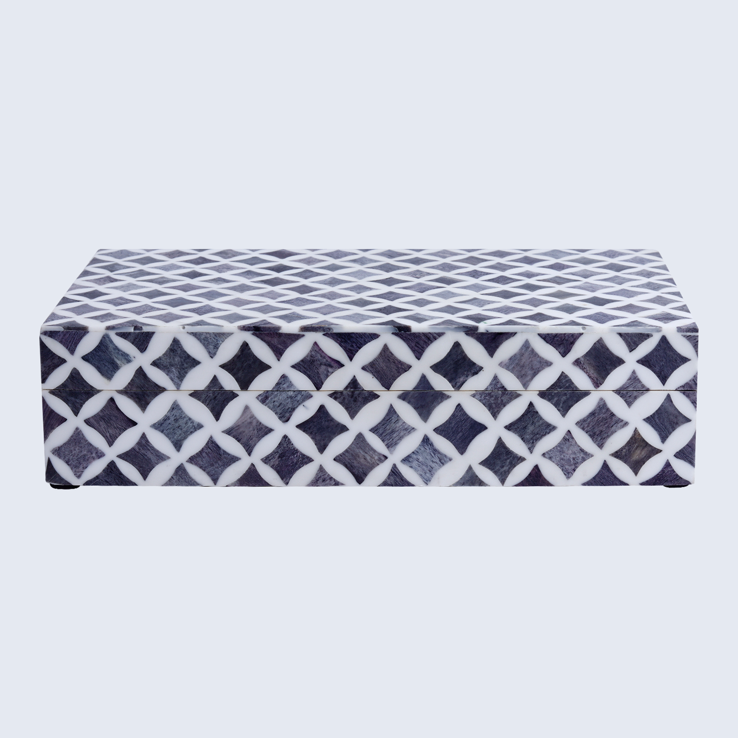 Decorative Box Star Slate White & Grey 10x6x2.5 Inch