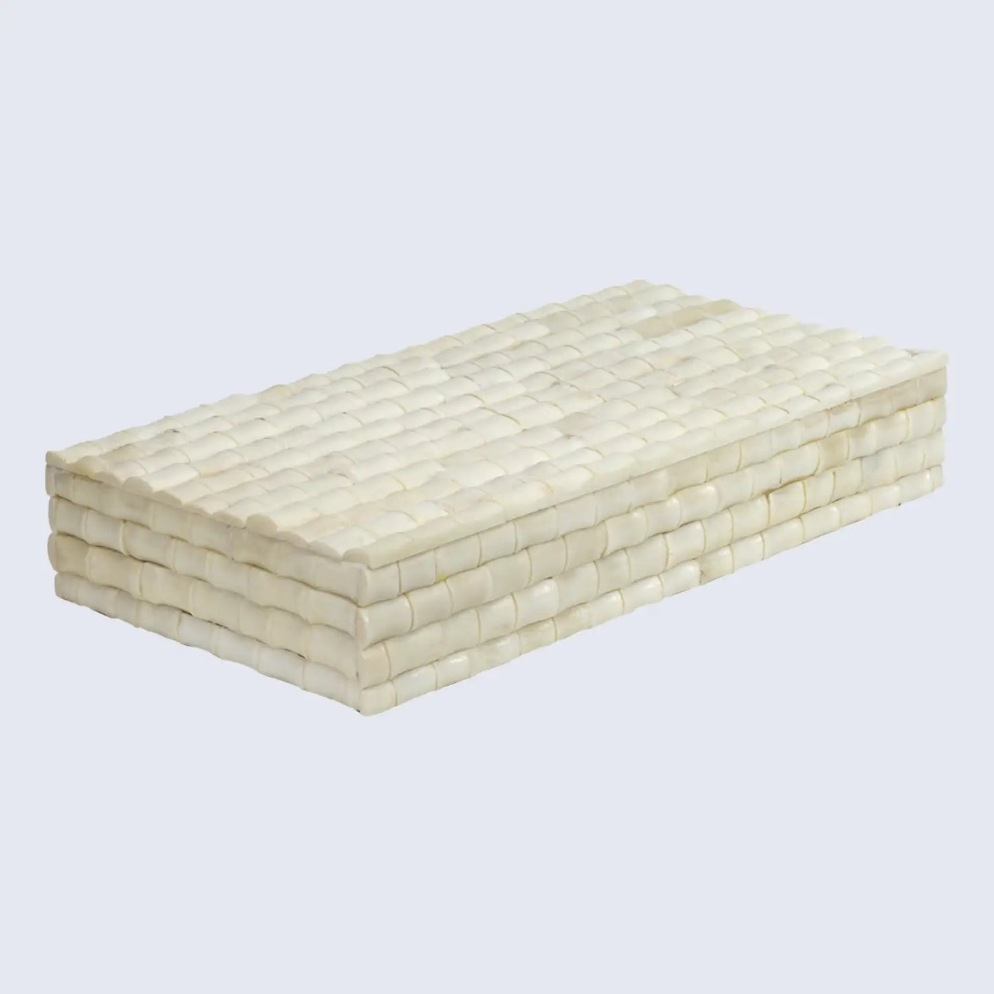 Decorative Box Ivory Bamboo White Available in 7 Sizes