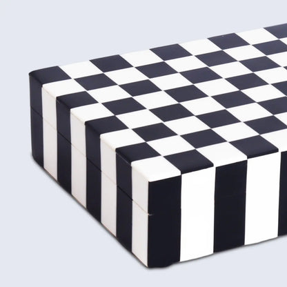 Puzzle Check Pattern Decorative Boxes Available in 7 Sizes