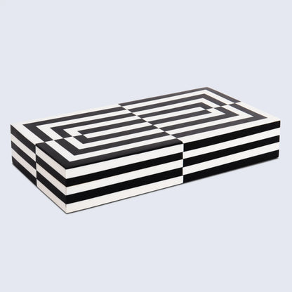 Decorative Boxes Puzzle Slide Black & White Available in 7 Sizes