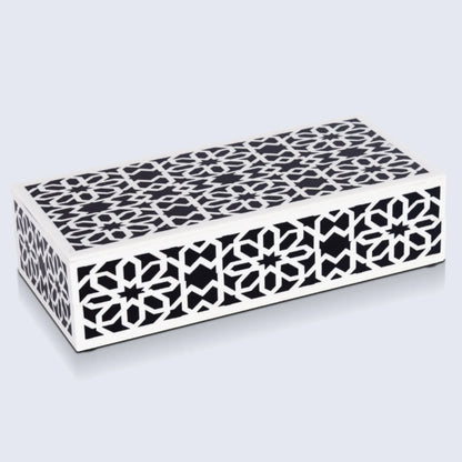 Decorative Boxes Shiraz Black & White Available in 7 Sizes