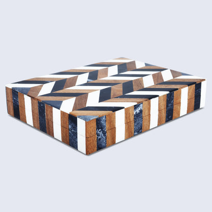 Decorative Box Marquet Cosmo Pattern Multi Available in 8 Sizes