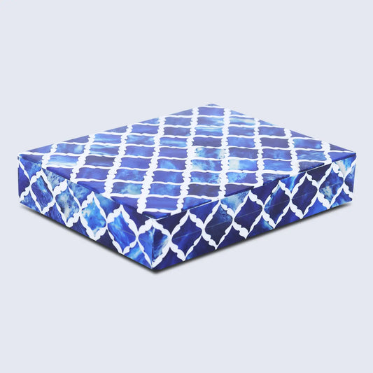 Decorative Box Moroccan Pattern Blue & White Available in 7 Sizes