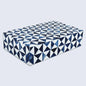 Decorative Box Marquet Indigo Pattern Blue & White Available in 8 Sizes