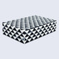 Decorative Box Marquet Prism Pattern Black & White Available in 8 Sizes