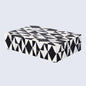 Decorative Box Medley Harlequin Pattern Black & White Available in 6 Sizes