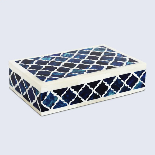 Decorative Box Patisserie Classic Blue & White Available in 7 Sizes