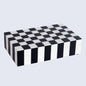 Puzzle Check Pattern Decorative Boxes Available in 7 Sizes