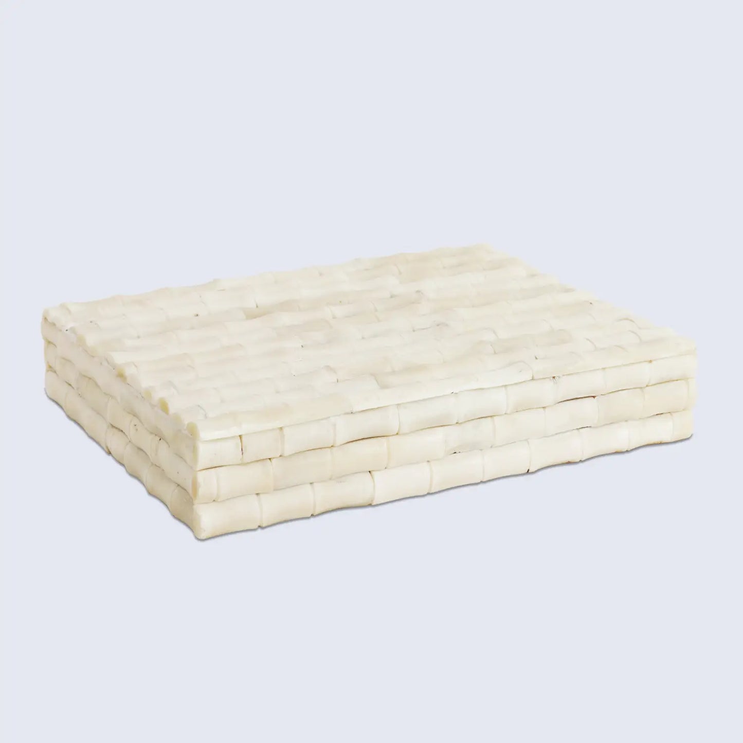 Decorative Box Ivory Bamboo White Available in 7 Sizes