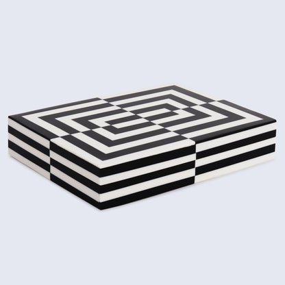 Decorative Boxes Puzzle Slide Black & White Available in 7 Sizes