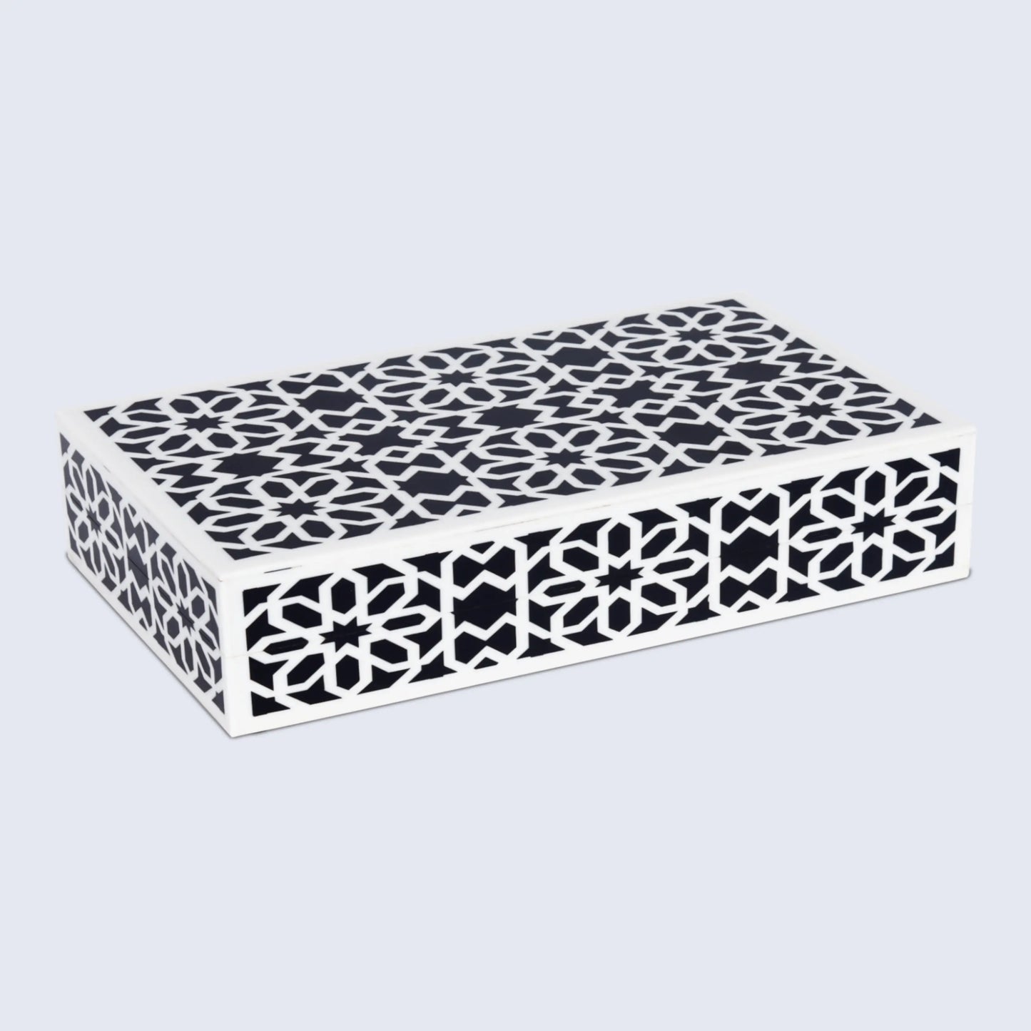 Decorative Boxes Shiraz Black & White Available in 7 Sizes