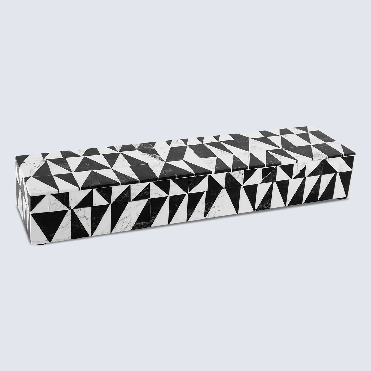 Decorative Box Medley Harlequin Pattern Black & White Available in 6 Sizes