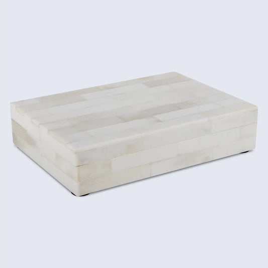 Decorative Box White Bone Inlay Pattern Available in 8 Sizes