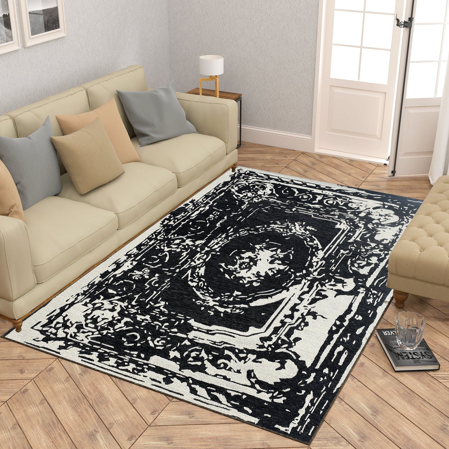 Premium Hand-Tufted Rug Made of 100% Wool  - Giovanni - 4x6 Feet