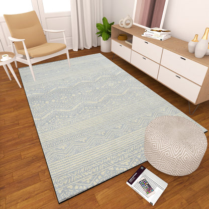 Premium Hand-Tufted Rug Made of 100% Wool  - Morning Mist - 5x8 Feet