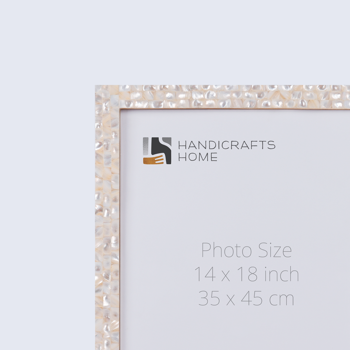 14x18 Mother Of Pearl Picture Frames Handmade Art Wall Hanging White