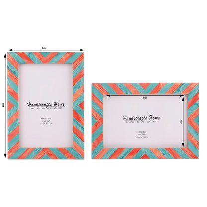 Photo Frame Candy Cane Melon Twist Collection Pack of 2 - 4x6, 5x7, 8x10