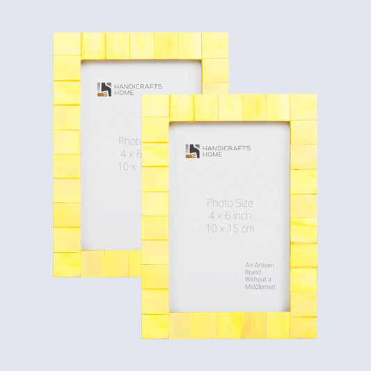 Decorative Photo Frame Classic Yellow Pack of 2 - 4X6, 5x7, 8x10