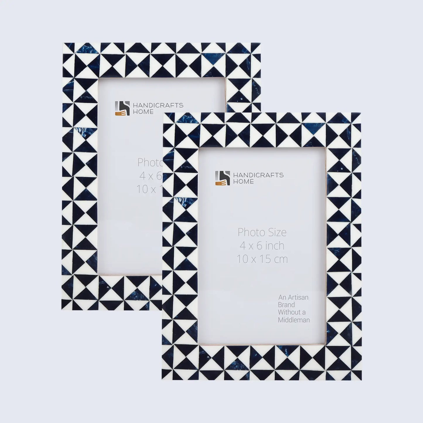 Decorative Photo Frame Marquet-Indigo Collection Pack of 2- Available in 8 Sizes