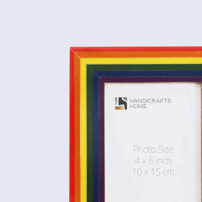 Handmade Spectrum Pride Collection Picture Frame- 4x6, 5x7, 8x10