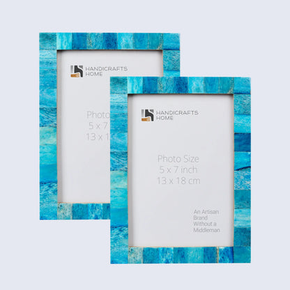 Decorative Photo Frame Classic Turquoise Pack of 2 - 4X6, 5x7, 8x10