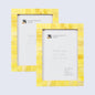 Decorative Photo Frame Classic Yellow Pack of 2 - 4X6, 5x7, 8x10