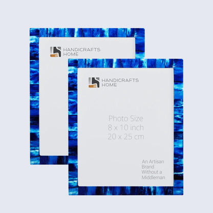 Decorative Photo Frame Classic Blue Pack of 2 - 4X6, 5x7, 8x10