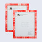 Decorative Photo Frame Classic Red Pack of 2 - 4X6, 5x7, 8x10