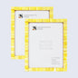 Decorative Photo Frame Classic Yellow Pack of 2 - 4X6, 5x7, 8x10