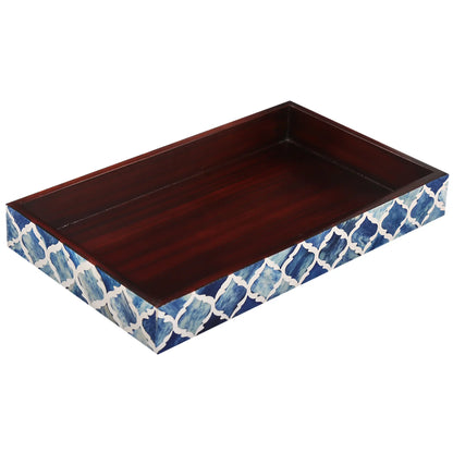 10x6 Bathroom Tray Moroccan Pattern Black & White- Available in 6 Colors