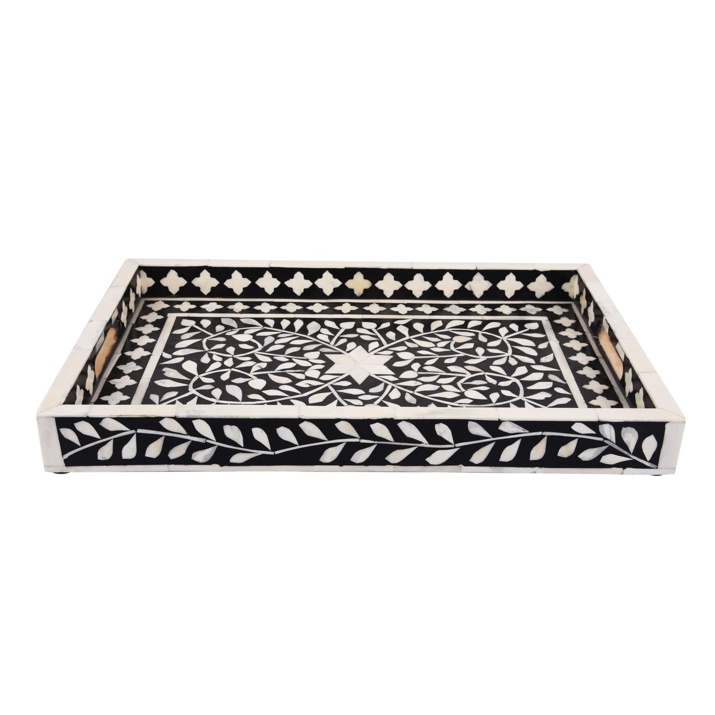 Decorative Tray Alhambra Grande Black & White 11x17 inch