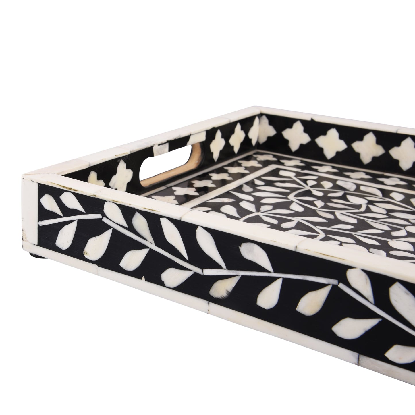 Decorative Tray Alhambra Grande Black & White 11x17 inch