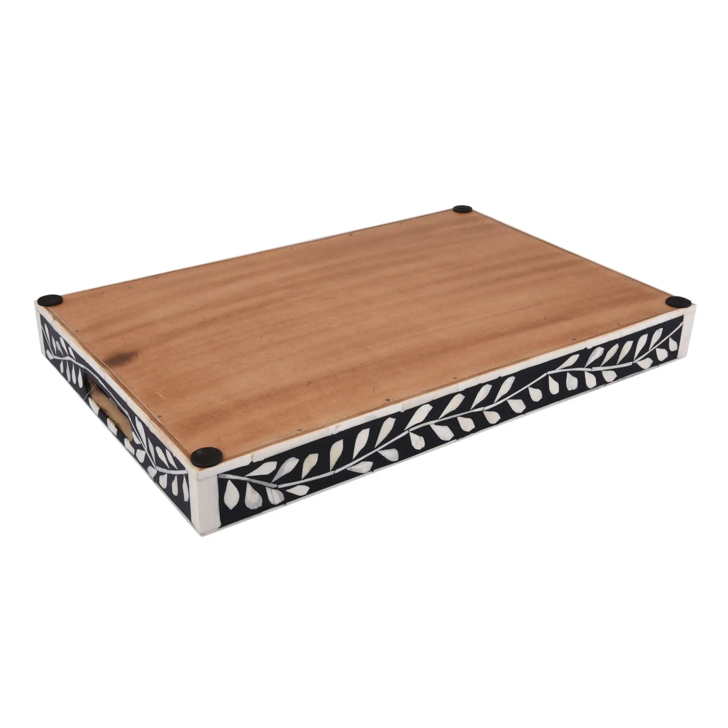 Decorative Tray Alhambra Negra Black & White 11x17, 12x12