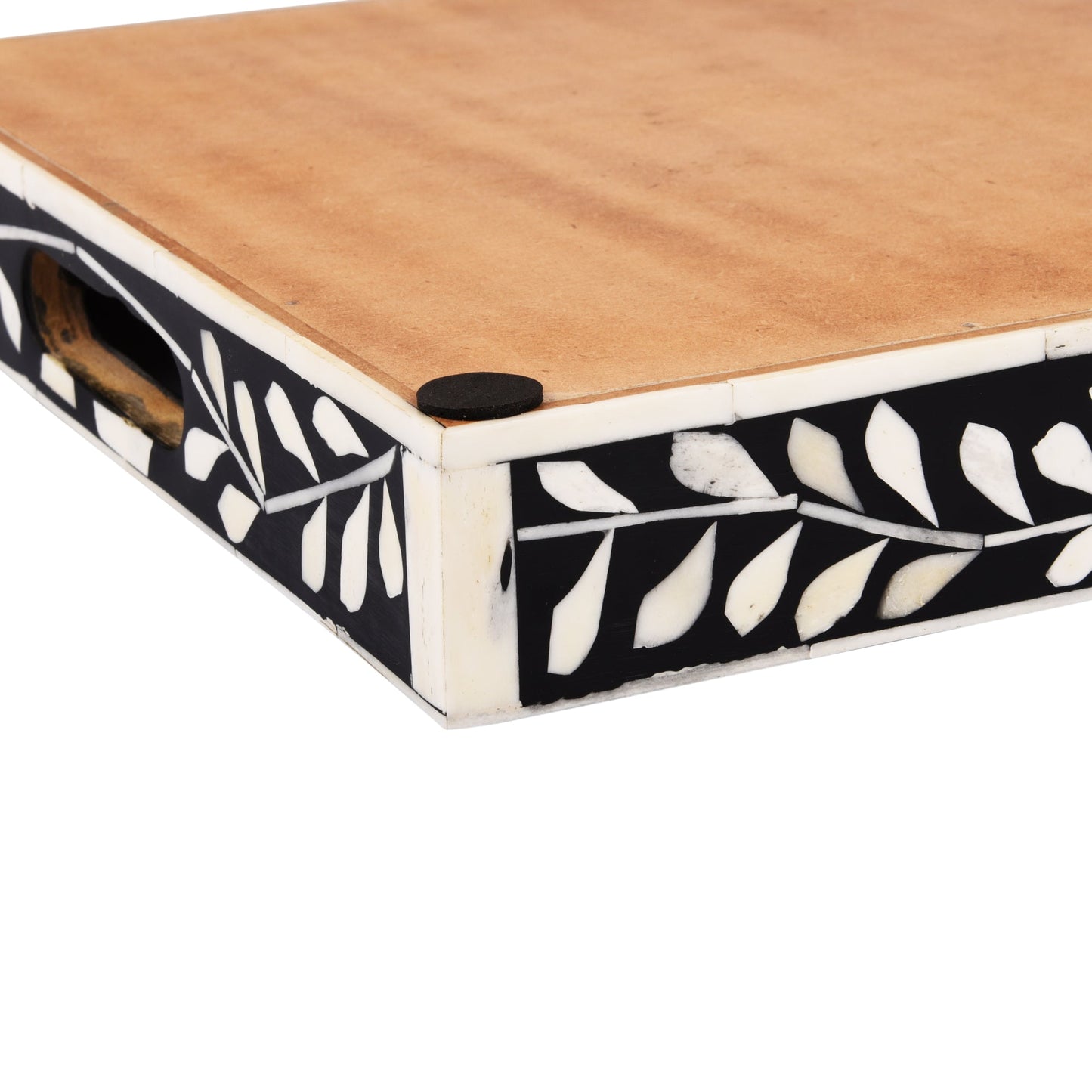 Decorative Tray Moroccan Black & White 12x12 inch