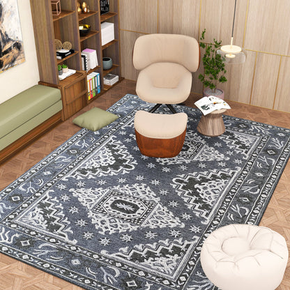 Premium Hand-Tufted Rug Made of 100% Wool  - Wandering Star - 8x10 Feet